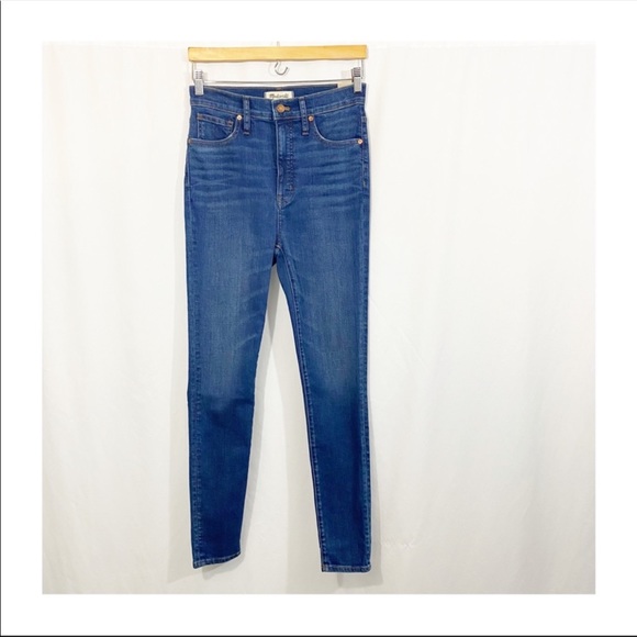 NEW 2021 Madewell 11” High Rise Skinny Leg Denim Jeans in Larkwood Wash - Picture 4 of 14